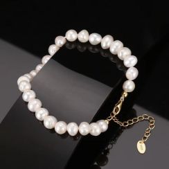 Natural Freshwater Pearls Beads Bracelet 